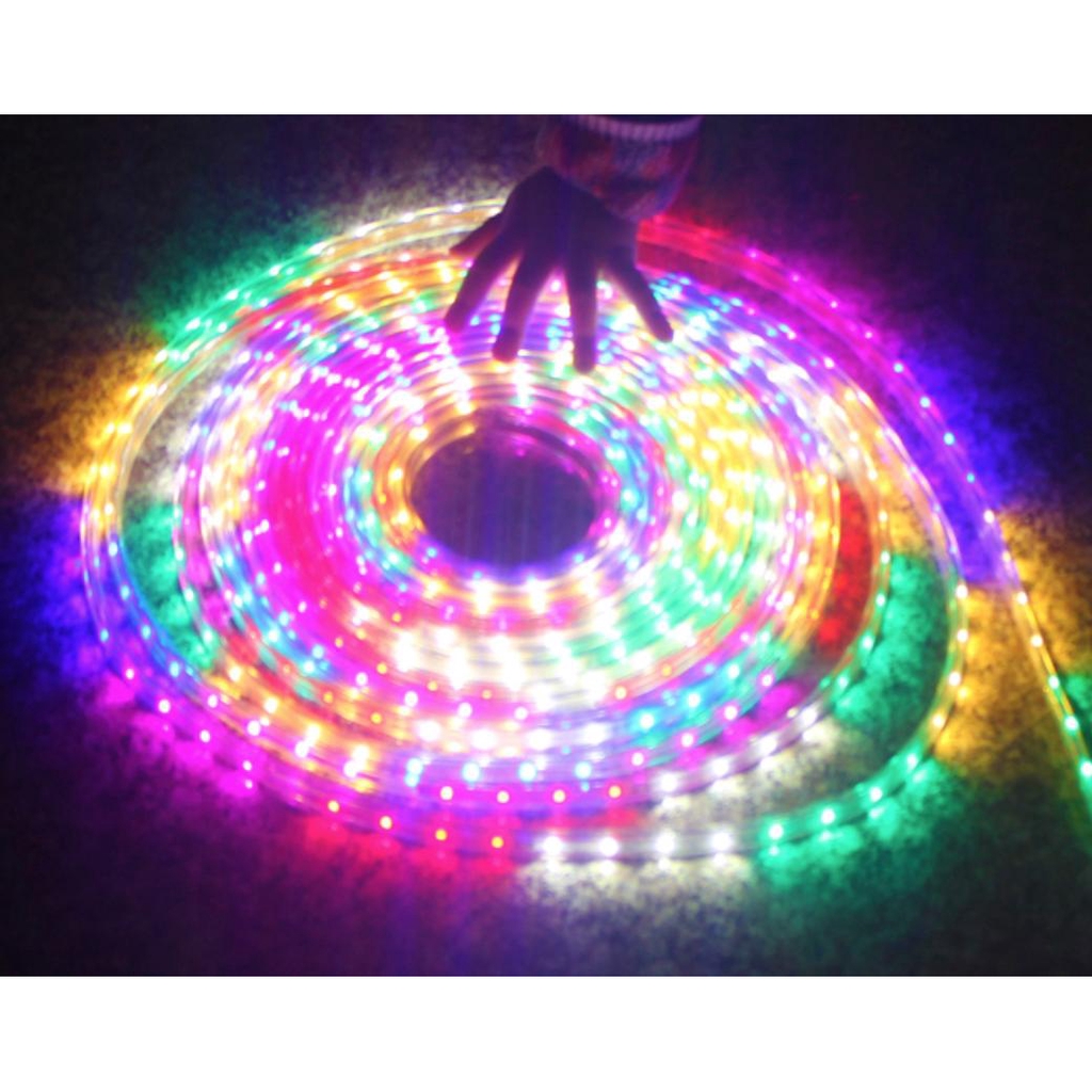 LAMPU LED STRIP LED 30 METER RGB / lampu natal selang LED 5050 + ADAPTOR - Rainbow