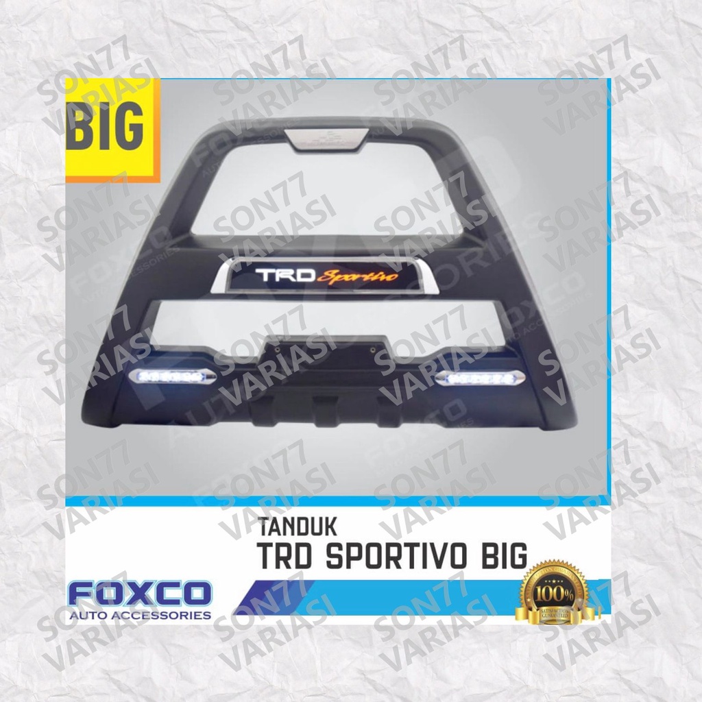 Tanduk Depan Bumper Fortuner Hilux Triton TRD Sportivo 2016 2022  Hummer Led