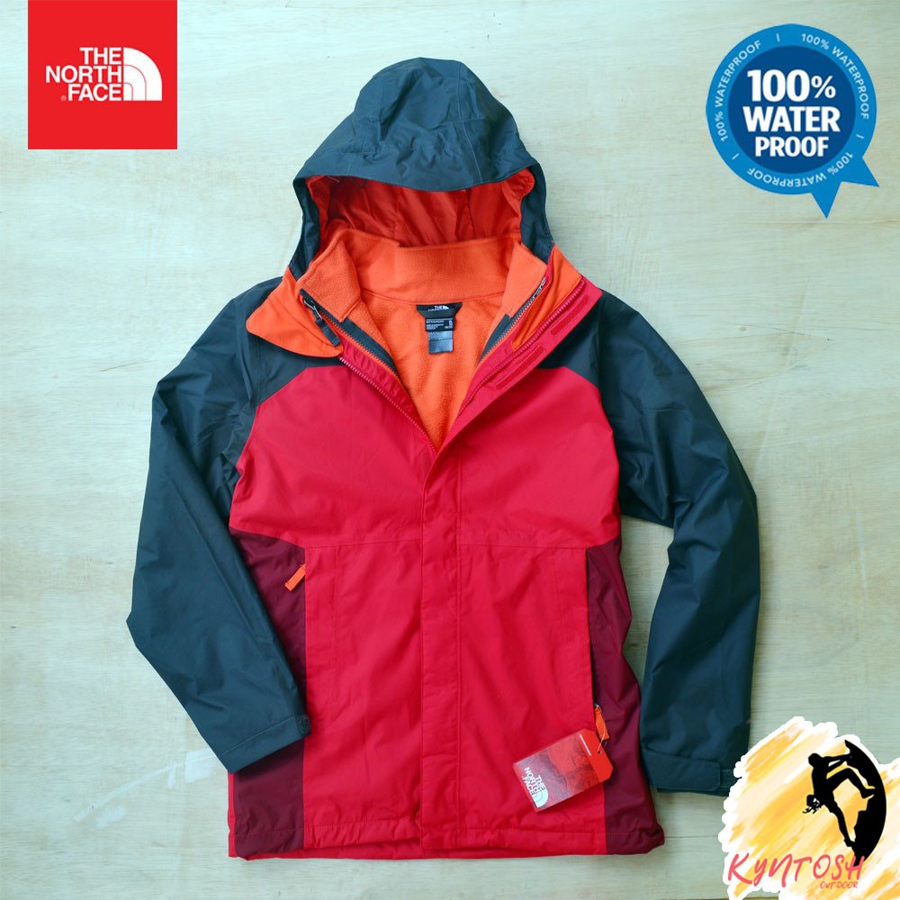 Jaket Gunung Pria TNF Vortex Boys Triclimate Jacket Original INNER & OUTER