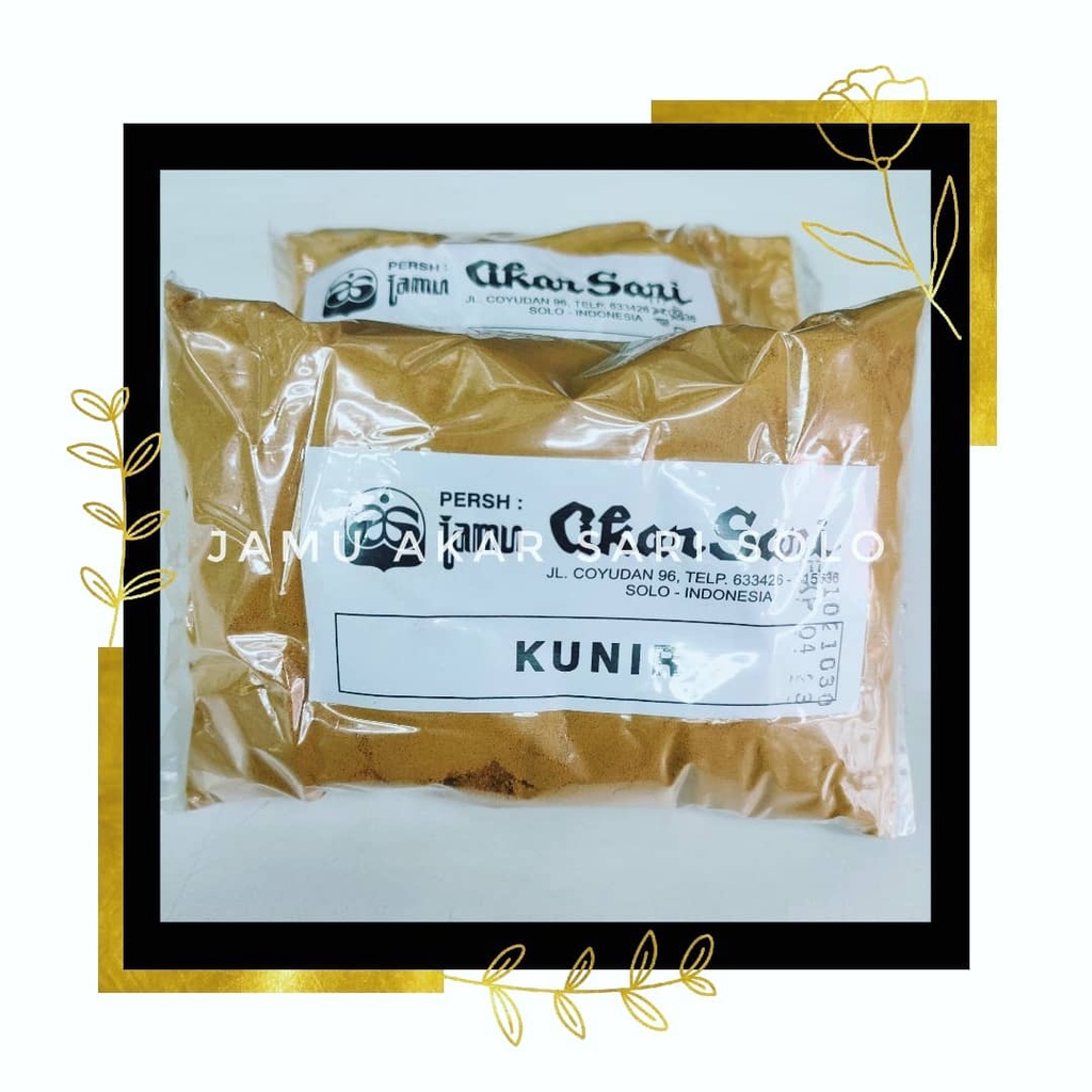 

Jamu Akar Sari - Kunir Kuning Bubuk - Kunyit Serbuk - Kunir Bubuk - mengatasi peradangan