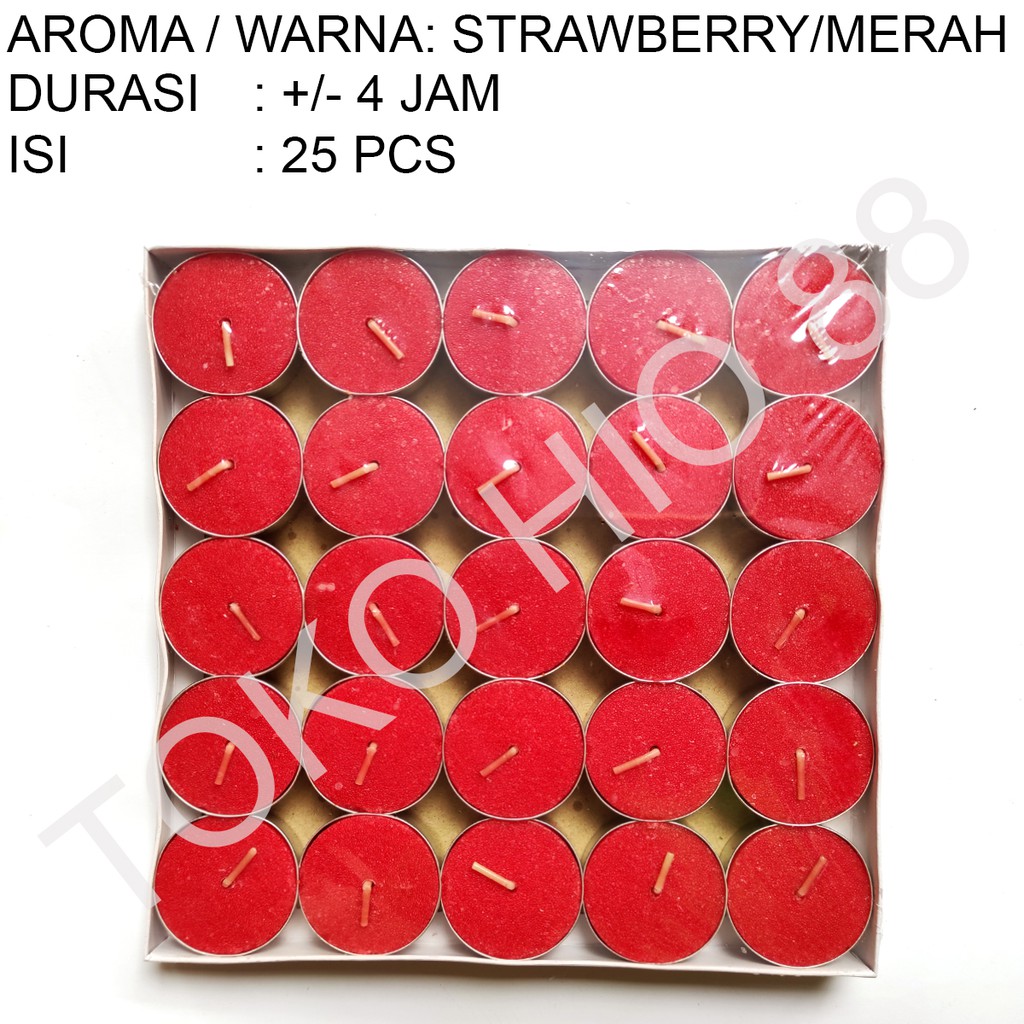 Lilin tablet Aroma Terapi Wangi Tealight Candle Aromaterapi 4 jam Harum Segar