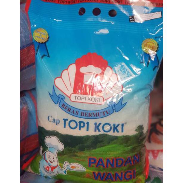 

( BISA COD ) Beras Topi Koki Pandan wangi 5kg 5 kg CUCI GUDANG [Kode 1|Kode 2|Kode 3|Kode 4|Kode