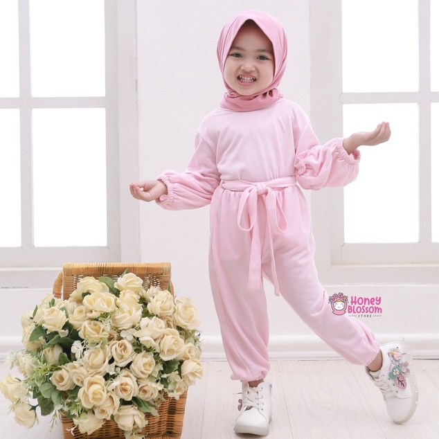 Setelan Muslim Anak Alika / Baju Anak One Set / Baju Muslim Anak Perempuan 1-5 Tahun