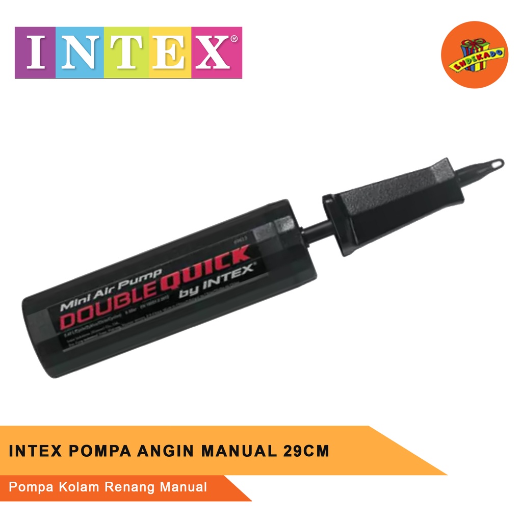 INTEX POMPA ANGIN MANUAL 29cm - Pompa Kolam Renang Manual