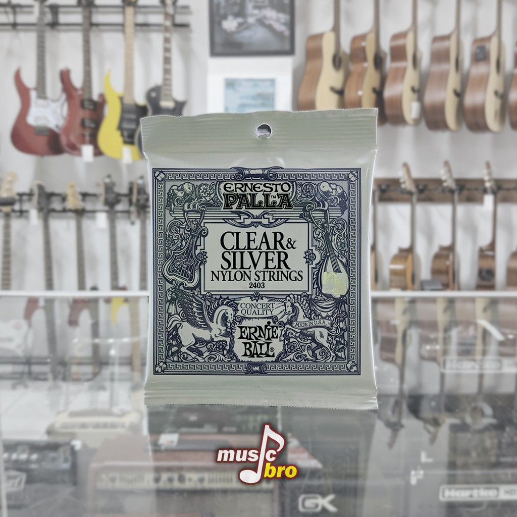 Ernie Ball Ernesto Palla 2403 Clear & Silver Nylon Strings