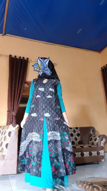 Outer Alika Baju Luar Batik Wanita Muslimah.