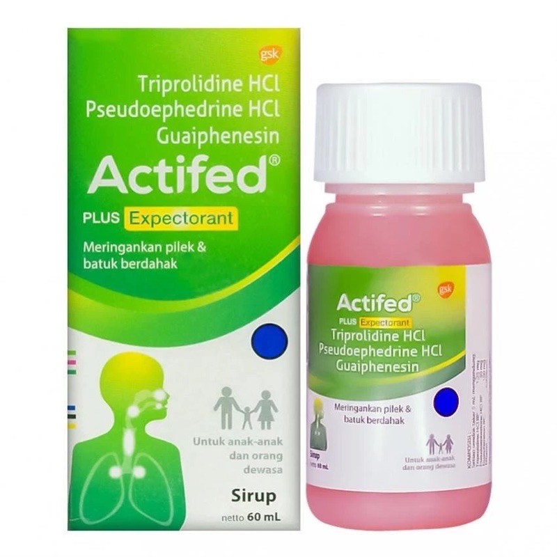 Jual Actifed Plus Expectorant Hijau Ml Ready Shopee Indonesia