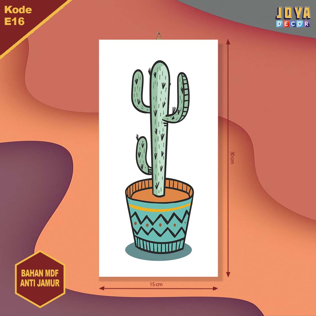 Pajangan Dinding Wall Decor Hiasan Dinding Kaktus EE16