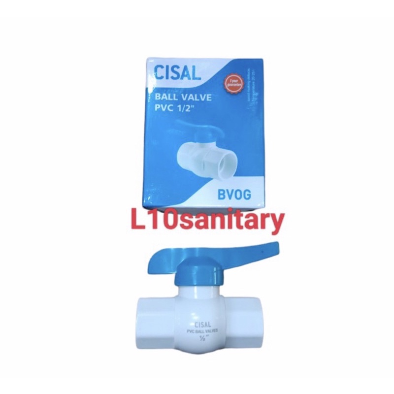 Stop Kran PVC CISAL VPR 1/2” / Ballvalve PUTIH VPR 1/2 Inch