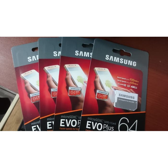 Samsung MicroSDXC Evo   Plus  100Mbps 64GB  with Adapter