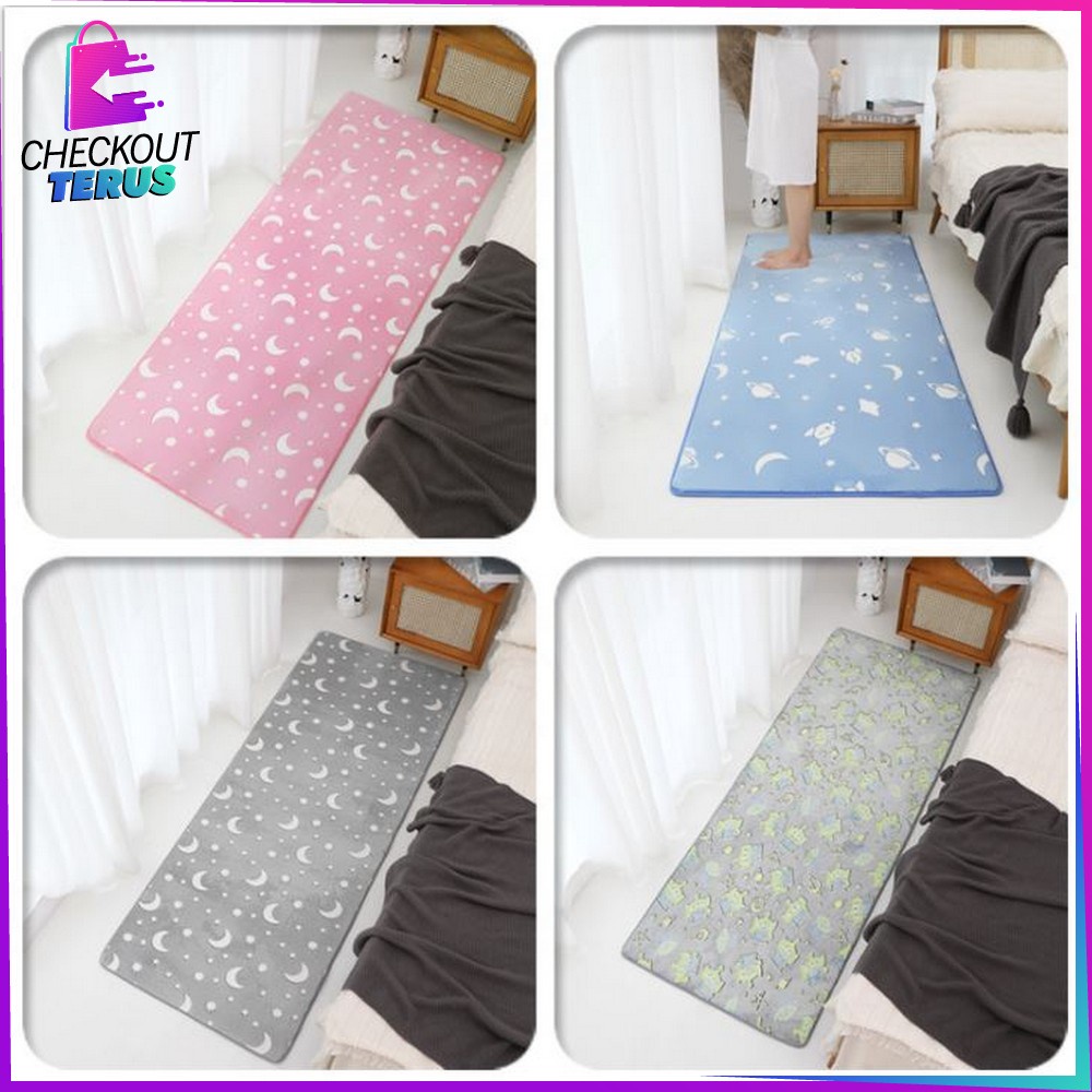 CT C364 Karpet Bulu Lantai (80x120cm) Lembut Karpet Karakter Nyaman Alas Lantai Kamar Tidur Dekorasi Ruangan Elegant Floor Mat Carpet Alas Yoga