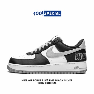 Jual Nike Air Force 1 EMB Silver Black 