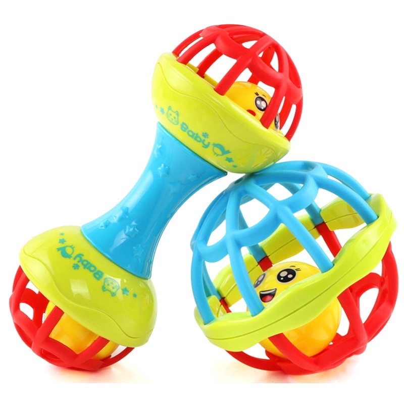 BARBEL BALL RATTLE | mainan rattle kerincingan bayi