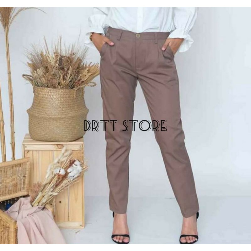 Celana Panjang Wanita Baggy pants American Driil  Baggypant Premium Size M L XL