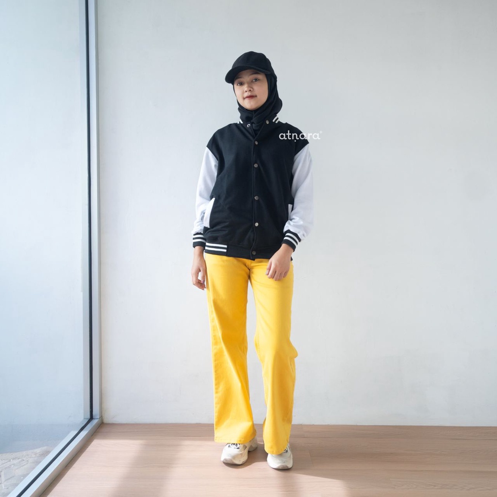 Nara Grosir - Classic Baseball Jaket l Jaket Varsity Pria dan Wanita