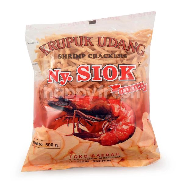 

Ny. SIOK Kerupuk Udang Stik 500g - Nyonya Siok Shrimp Crackers