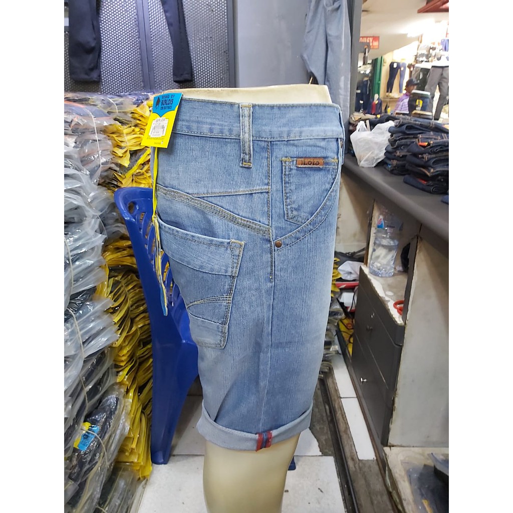 celana pendek pria jeans burlois / defect sale /burlois
