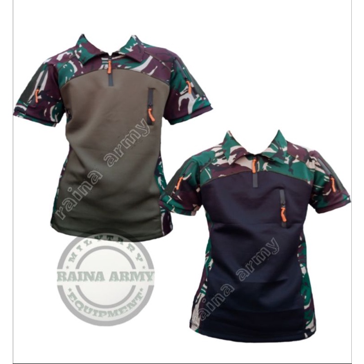 kaos bdu wangki scuba spandex kaos tactical bdu t-shirt scuba lengan pendek loreng tni malvinas