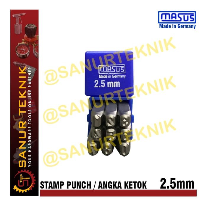 

Angka Ketok/ Ketok Angka/ Stamp Punch MASUS 2.5mm/ 2.5 mm/ 2,5/ 2,5 mm