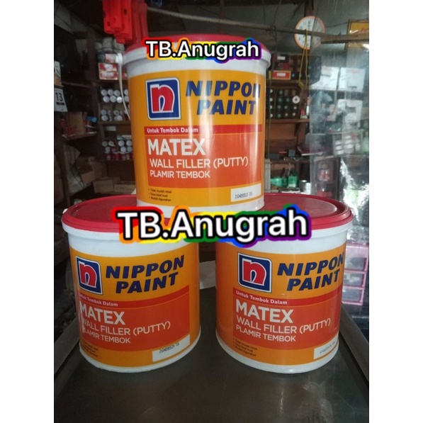 MATEX NIPPON PAINT WALL FILLER PUTTY NIPPON PAINT DEMPUL MATEX 1Kg 4Kg DEMPUL PUTTY