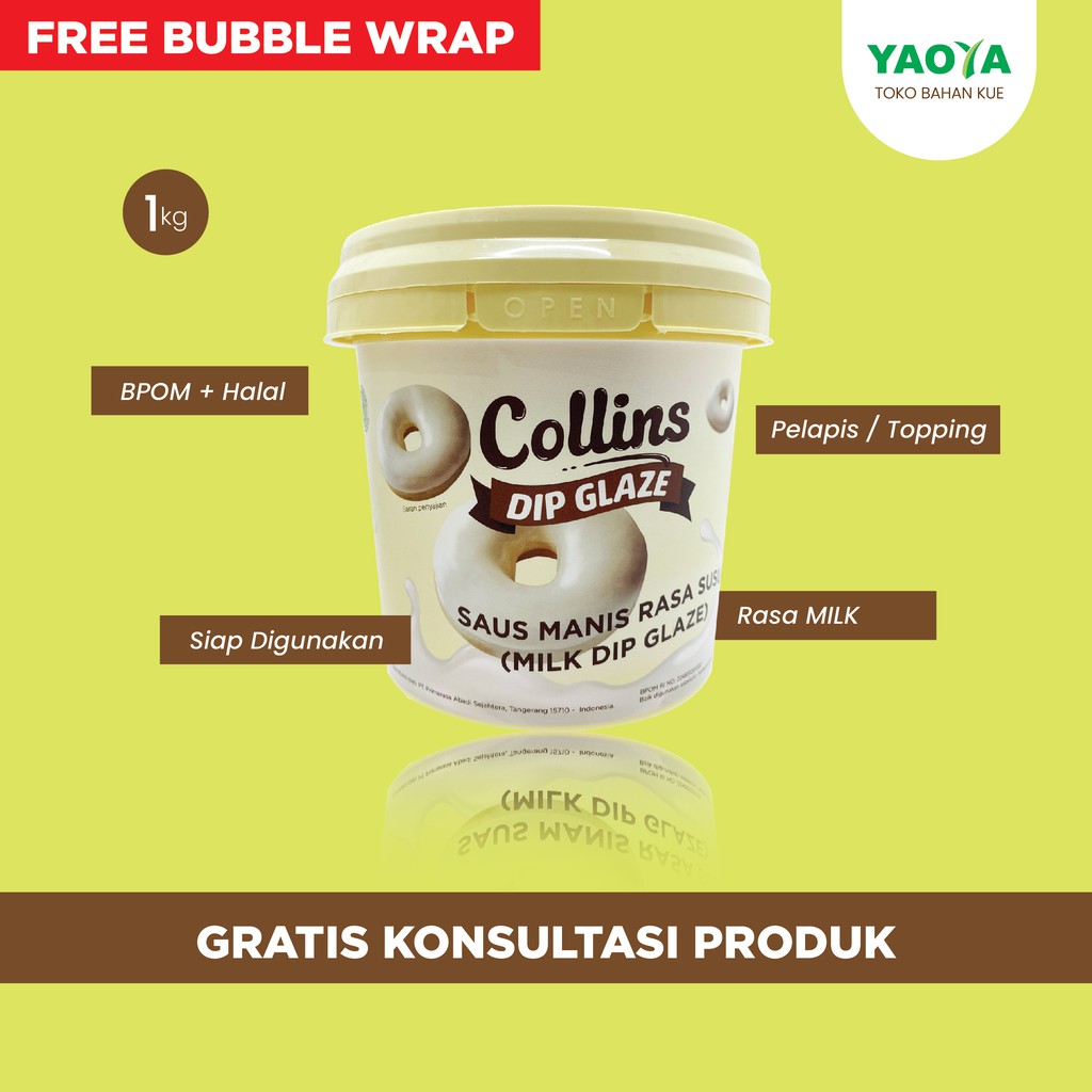 

COLLINS DIP GLAZE 1KG MILK