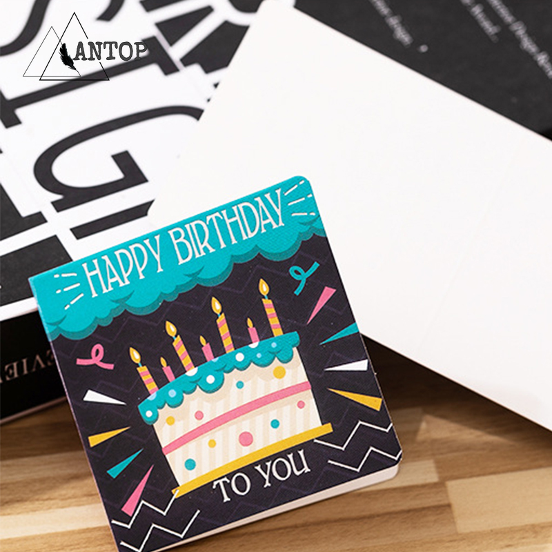 Happy Birthday Thank You Greeting Card Wedding Supplies Holiday Gift Card Kartu Ulang Tahun ANTOP