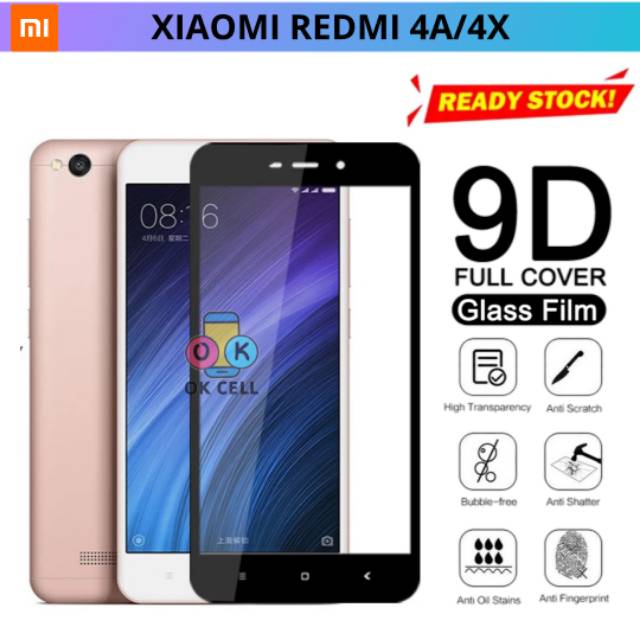 Xiaomi Redmi 4a.4x Tempered Glass Full Screen Protector - TG Anti Gores Kaca Redmi 4x.4a Full Layar