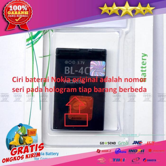 Baterai Nokia 6700S Bl-4Ct Bl4Ct Ori