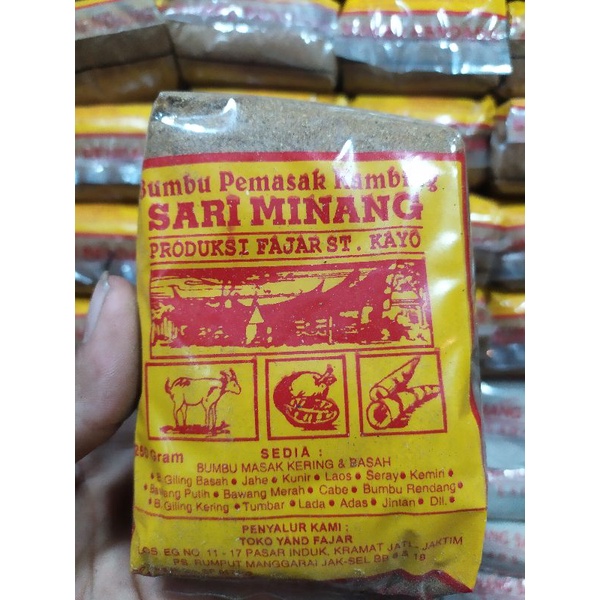 

BUMBU KAMBING/SARI MINANG/250GRAM ISI 4BUNGKUS/1KG/BUMBU BUBUK