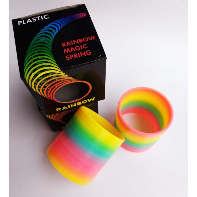 Per Rainbow Magic Spring Besar 6.5cm / Per Slinky / Per Pegas Anti Stress Bagus Murah