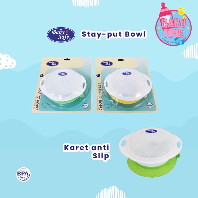 Mangkok Makan Bayi Tempat Makan Bayi dengan penutup Meal Bowl Suction Bowl Baby Safe B356 B354 bs353