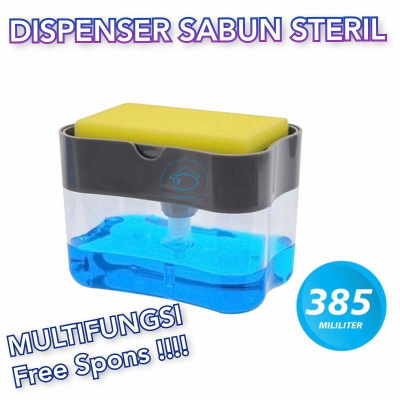 Tempat Sabun Dan Spons Cuci Piring Soap Pump Dispenser