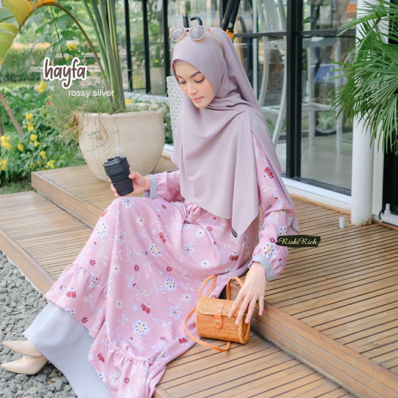 [Termurah] GAMIS HAYFA ORI RISKIRICH (GAMIS SAJA)