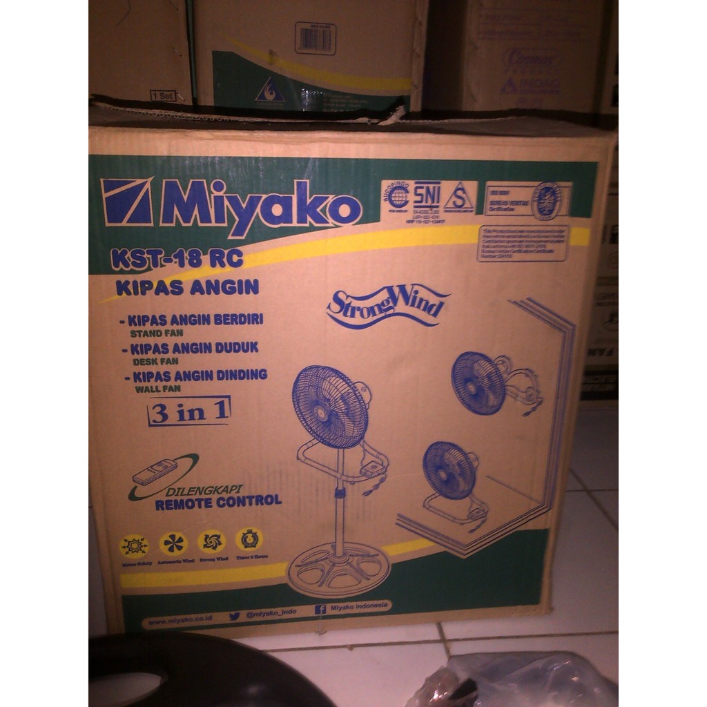 MIYAKO Kipas Angin Besi KST 18RC remote control fan miyako