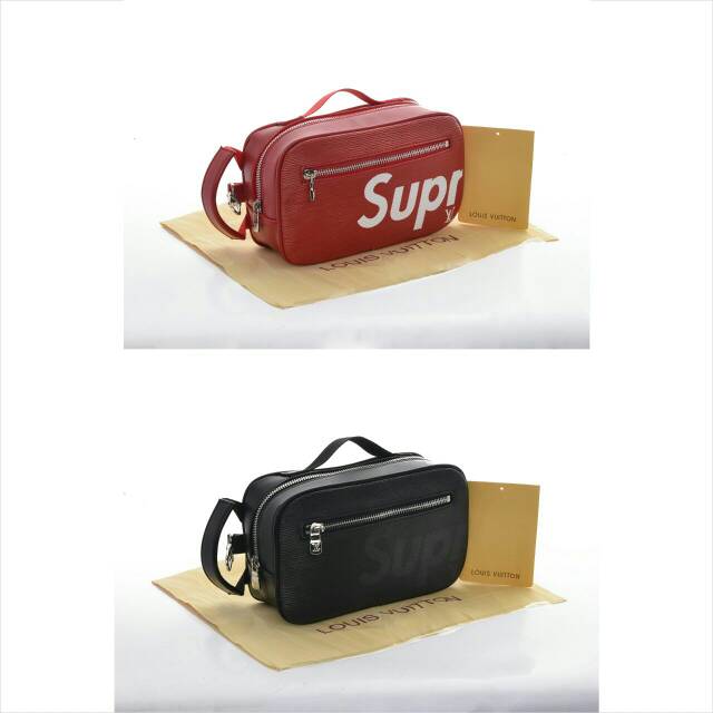 LENGKAP 😍 LV Supreme Hand Bag Semprem Authentic