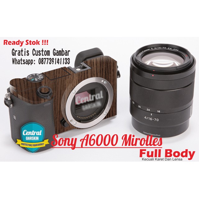 Garskin Kamera Sony A6000 - kayu 1