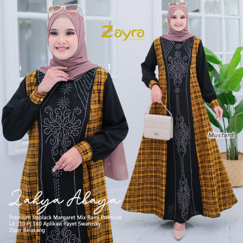 100% ORI Zahya dress by Zayra / Ld 110 Pb 140