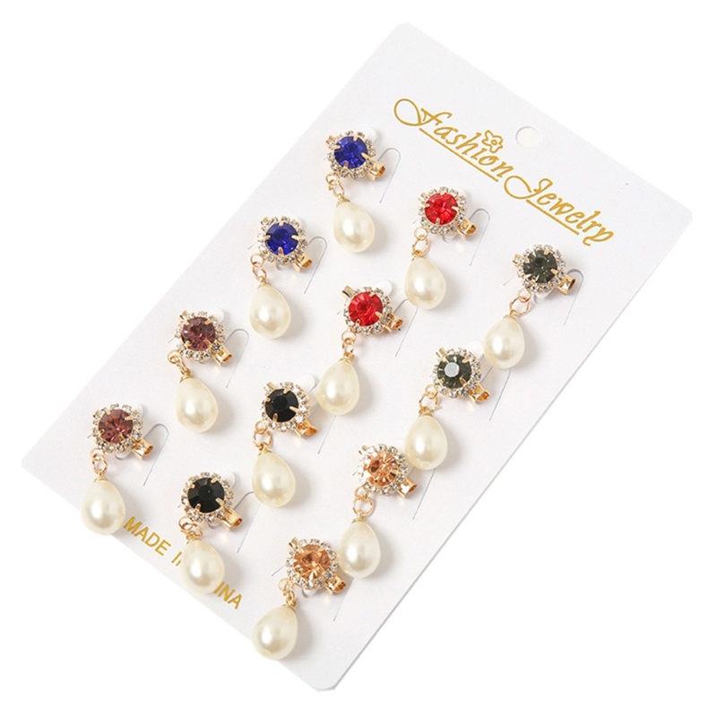 Bros Pin Bentuk Hati Aksen Mutiara Berlian Imitasi Untuk Sweater / Mantel