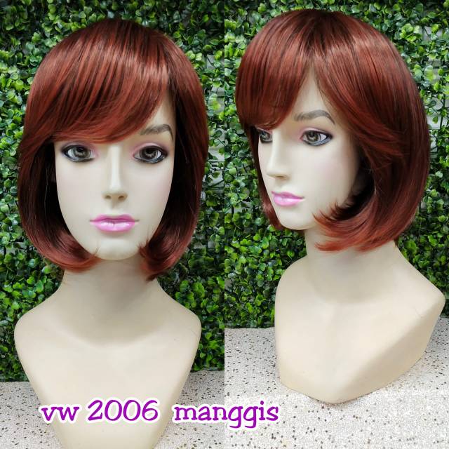Wave_Dass - Wig Naomi Bob Vw 2006 - Fiber Premium Korea Pendek & Natural