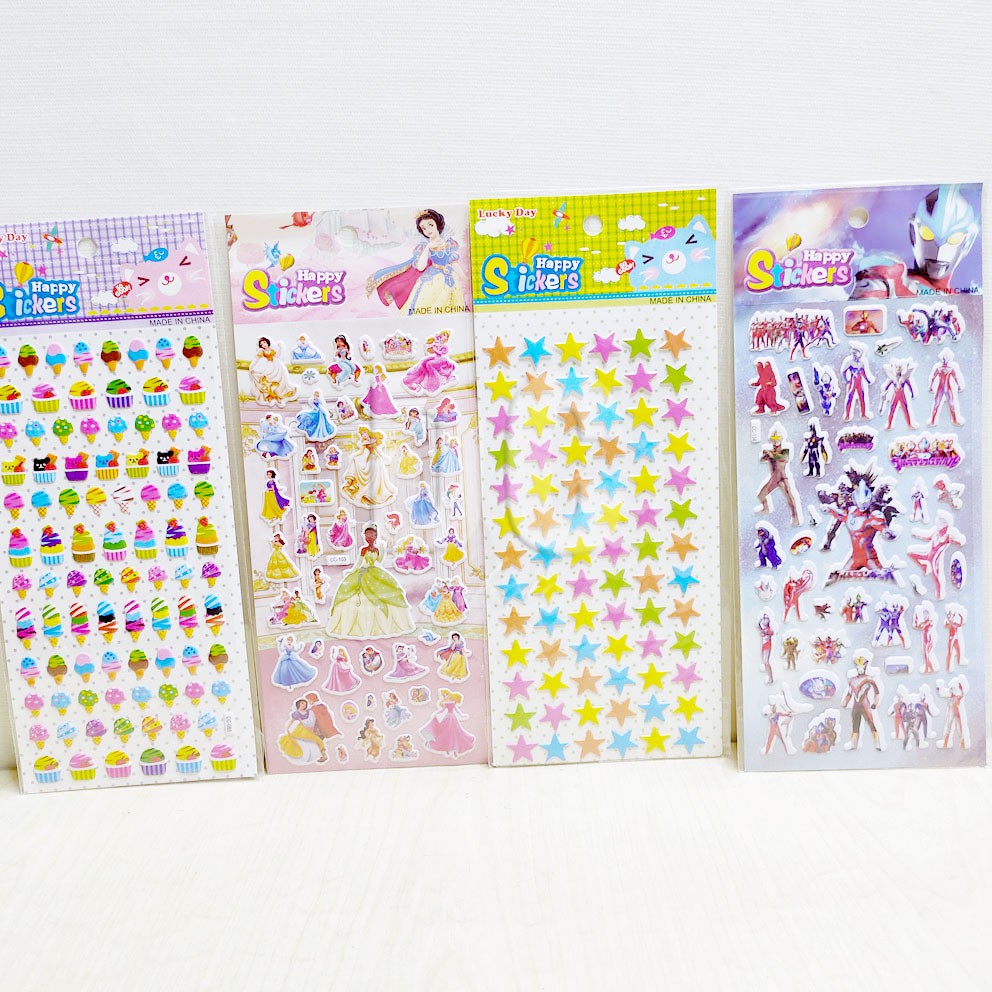 MURAH!!! HAPPY STICKERS STICKER KARAKTER STIKER TIMBUL