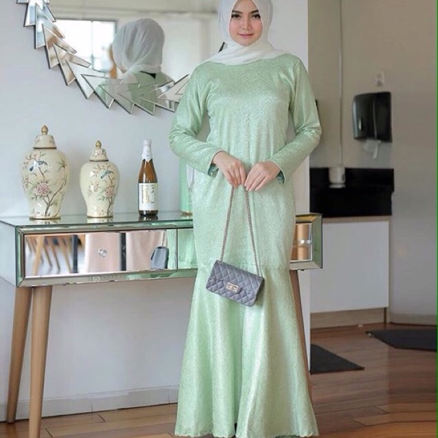 Mermaid dress seragam duyung jaguard cantik murah gaun Mermaid dress seragam duyung jaguard cantik murah gaun