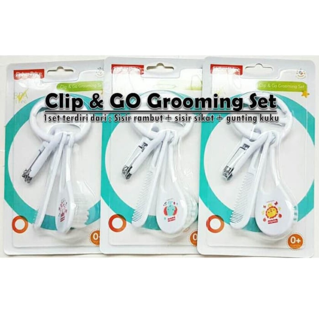 Clip &amp; Go Grooming Set Fisher-Price Gunting sisir set 201236