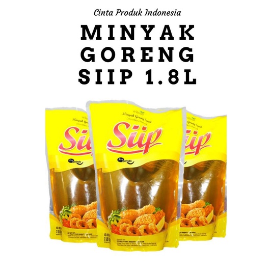 minyak goreng Siip 1800ml 1 dus isi 6pcs