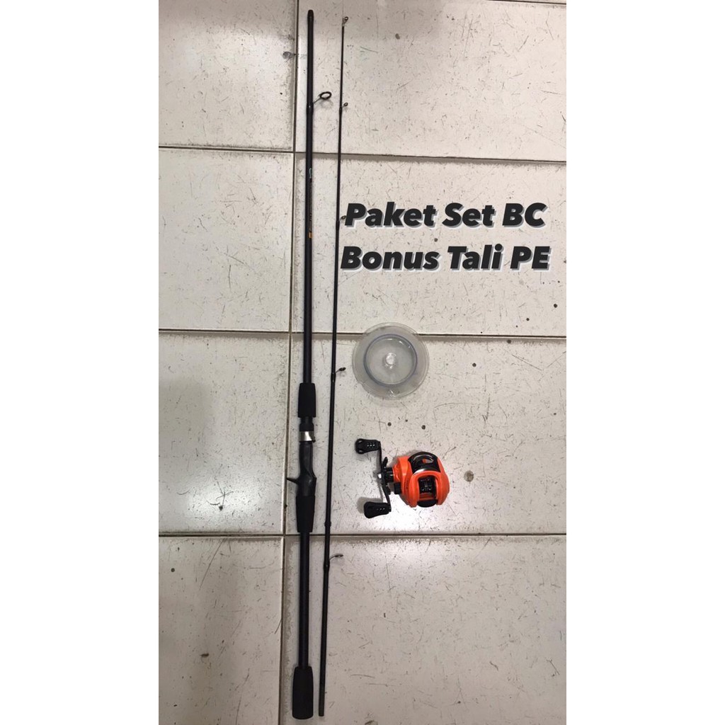 Paket set bc 165 180 195 210 (Bonus PE) murah meriah pancing casting lengkap