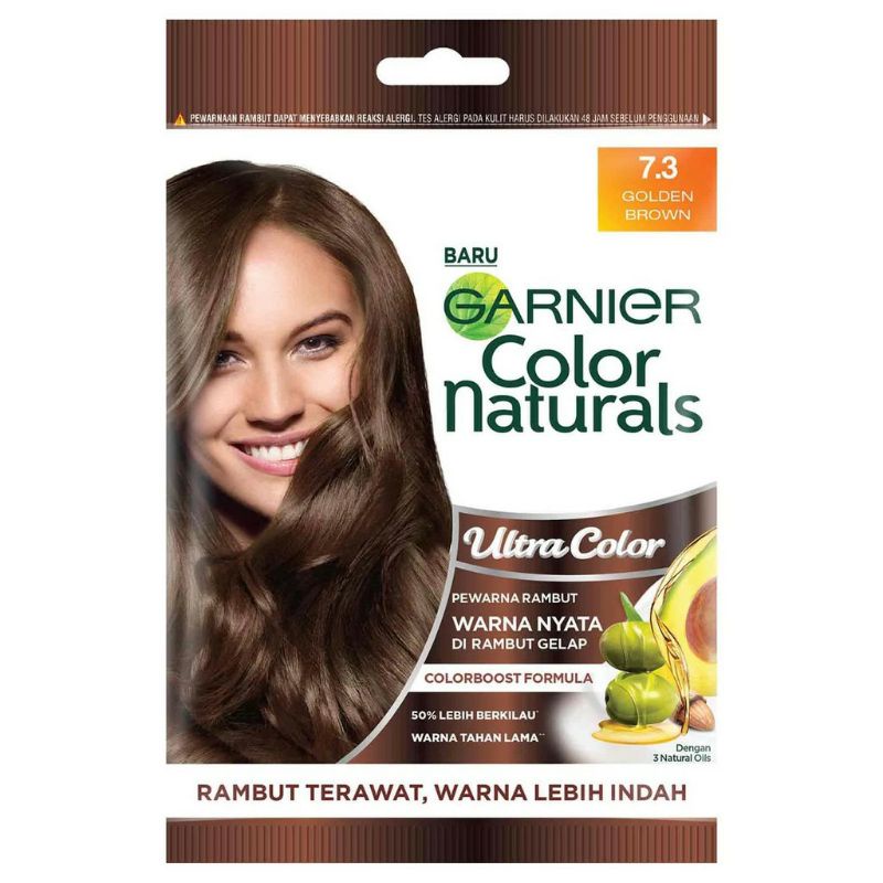 Garnier Natural Ultra hair Color (Pewarna rambut)Golden Brown sachet