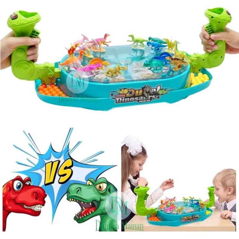 MAINAN BATLLE DINOSAURUS DUEL GAME SHOOTING DINOSAURUS BATTLE DINOSAURUS BATTLE MILITARY