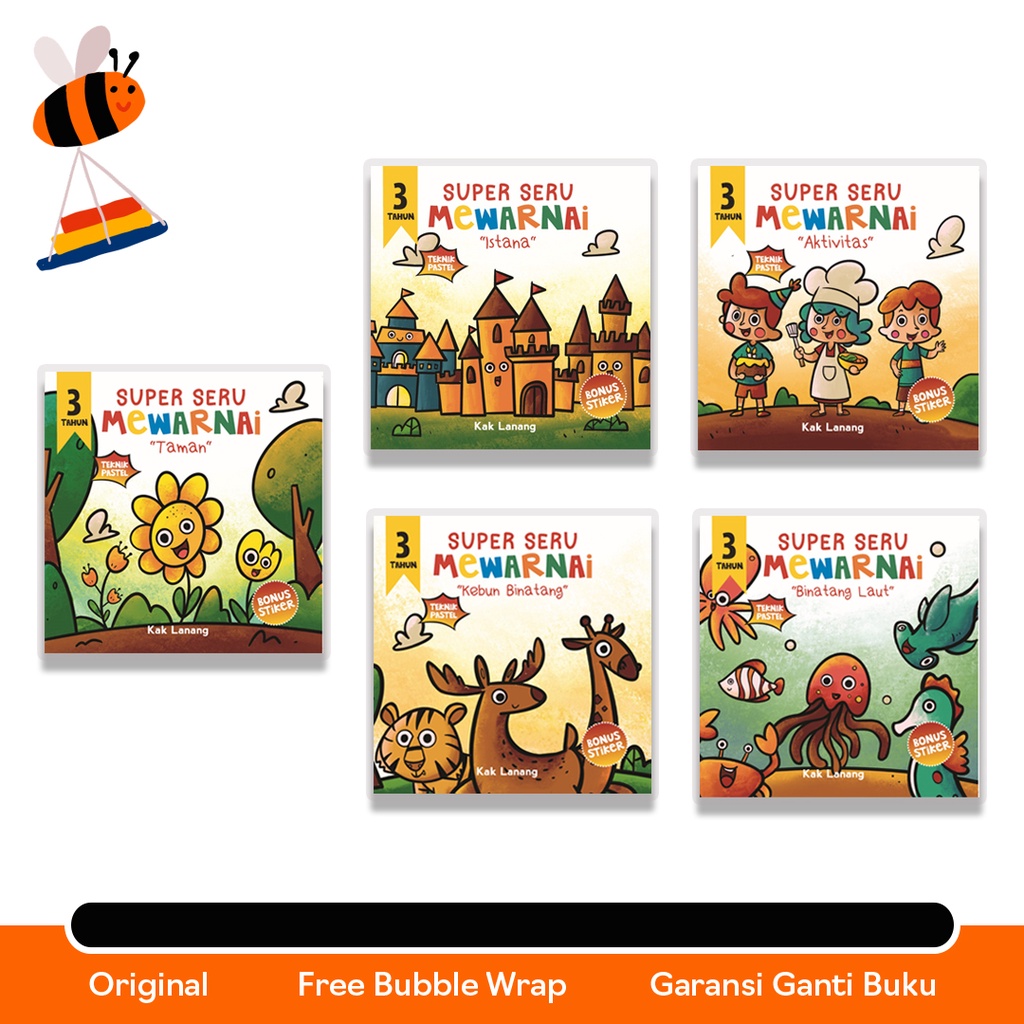 BUKU MEWARNAI ANAK : SUPER SERU MEWARNAI 3 TAHUN