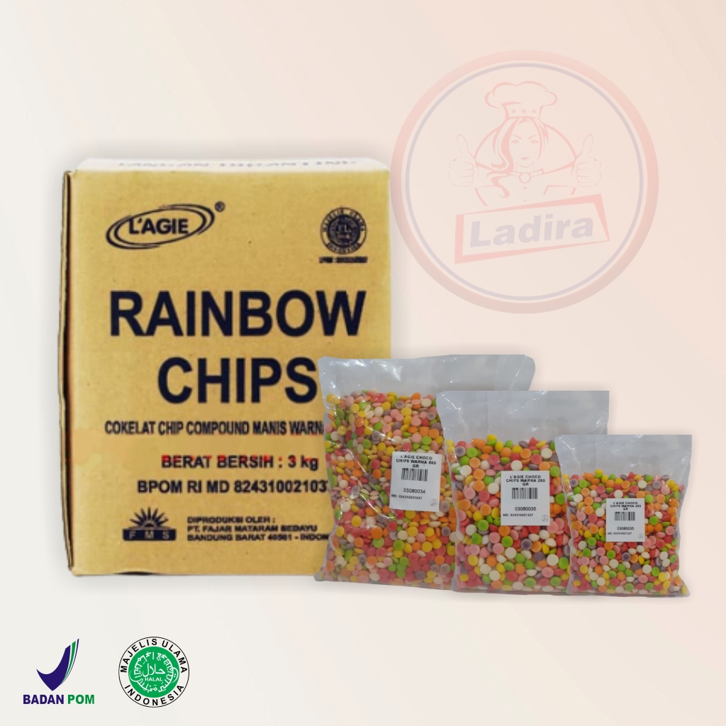 

L`AGIE CHOCO CHIPS WARNA 100 GR