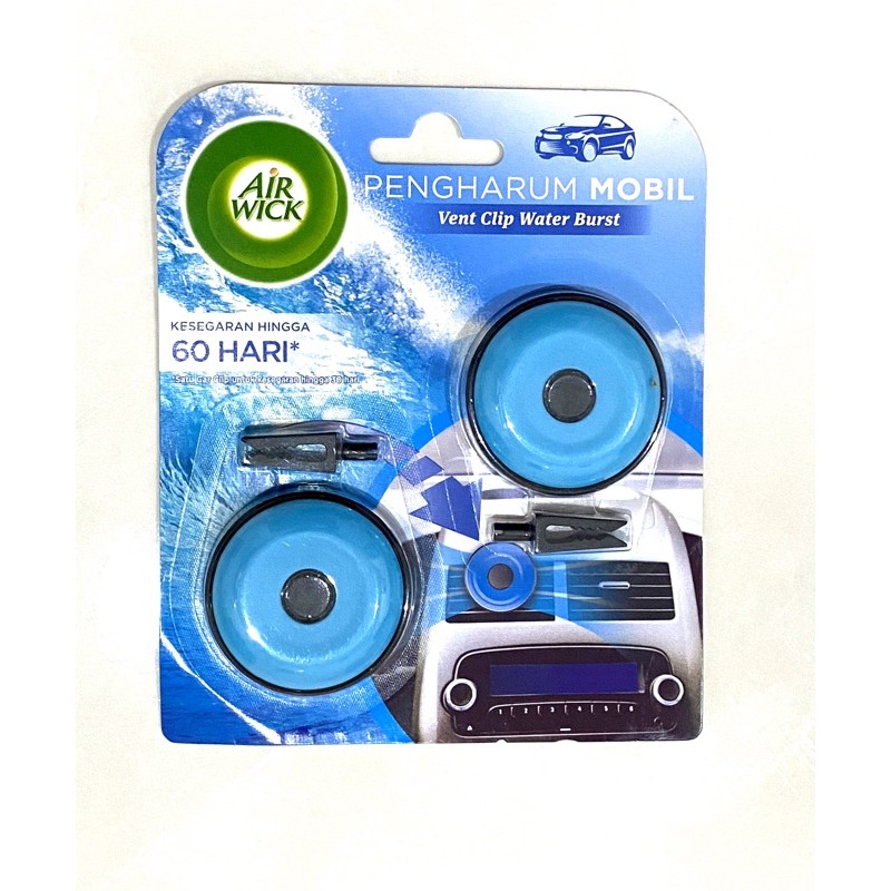 air wick pengharum mobil vent clip (2x8gr)-Water burst