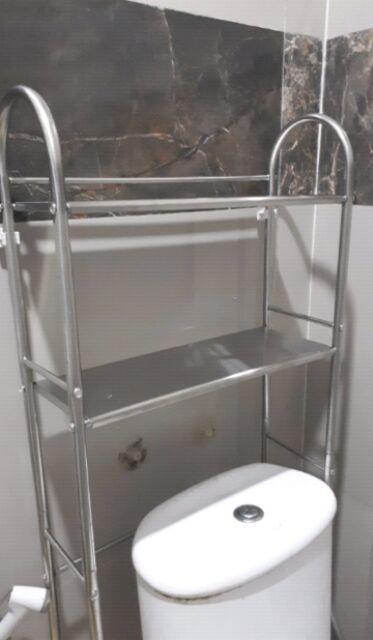 Rak Kamar Mandi Stainless Tempat Penyimpanan Serbaguna Rak Toilet Sabun Portable Import Murah B234